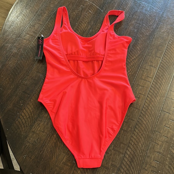 NWT Red "I ♥️ 2 Party" one piece swimsuit. Sz Small - Picture 11 of 12